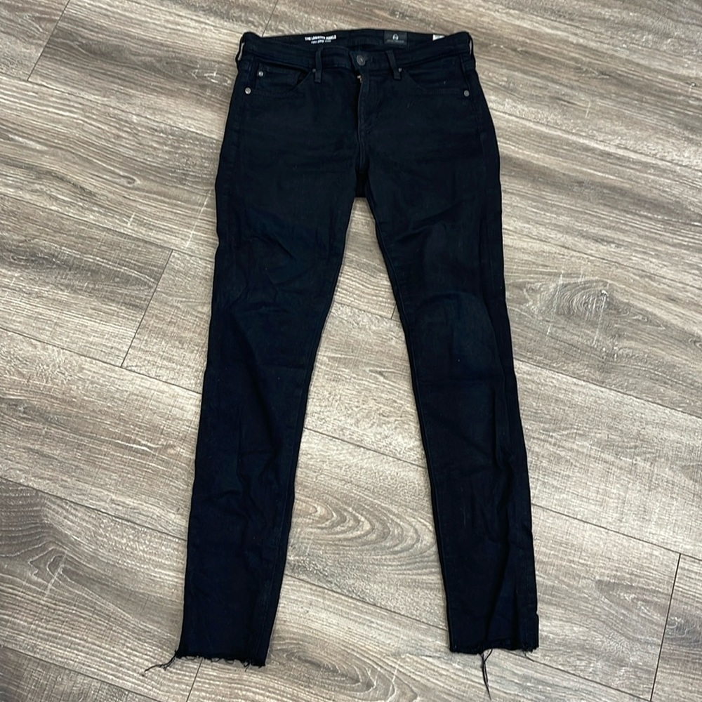 AG The Legging Ankle Super Skinny Ankle raw hem Size 26R